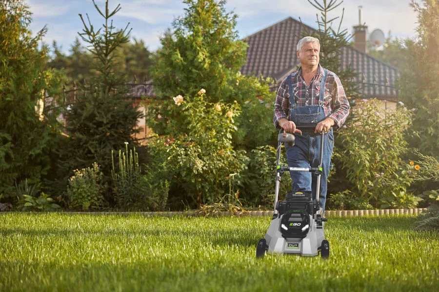 self propelled battery mower