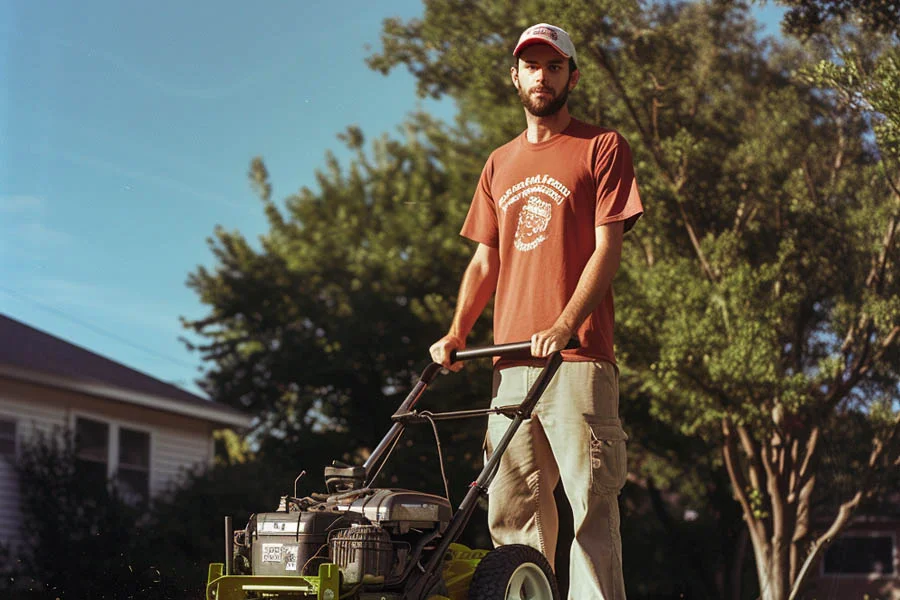 electric walk behind mower