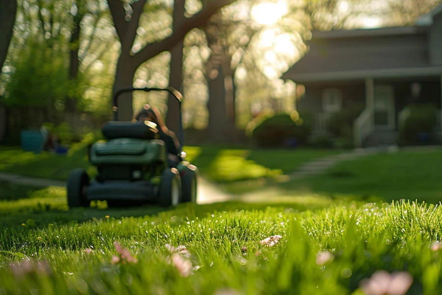 electric walk behind mower