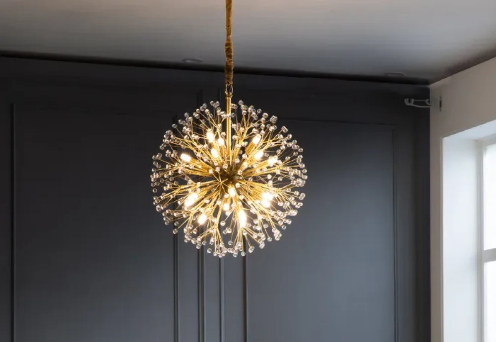 art deco globe chandelier