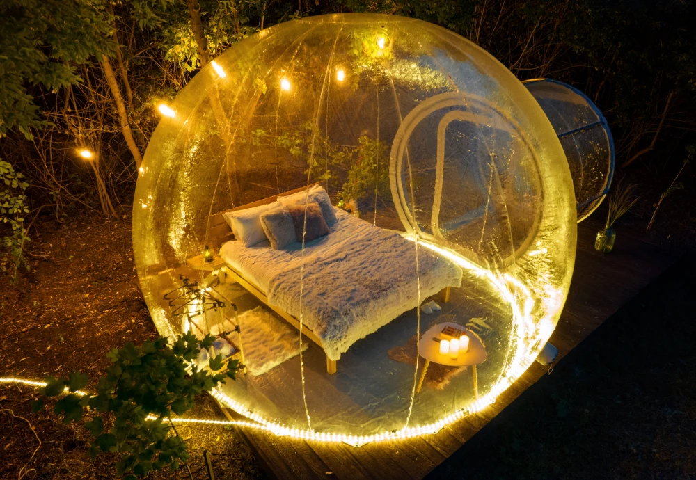 clear plastic bubble tent